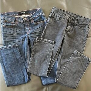 2 pair of Boys Joe's Jeans (one Black and one Blue) Denim Collection -Size 12